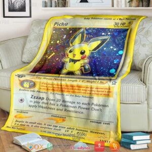 Anime Pokemon Pichu Soft Blanket