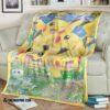 Anime Pokemon Pikachu Generations Blanket 2