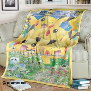 Anime Pokemon Pikachu Generations Blanket 2