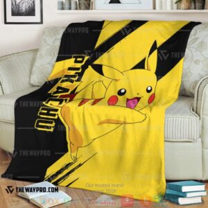 Anime Pokemon Pikachu Soft Blanket 4