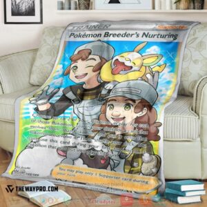 Anime Pokemon Pokemon BreederS Nurturing Trainer Soft Blanket