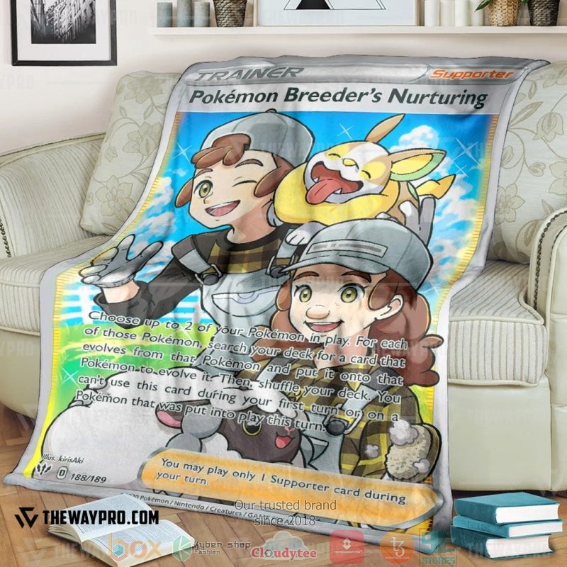 Anime Pokemon Pokemon BreederS Nurturing Trainer Soft Blanket Anime Pokemon Pokemon BreederS Nurturing Trainer Soft Blanket