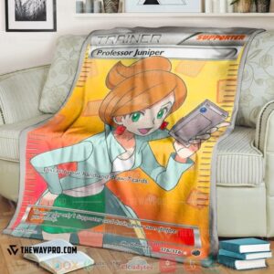 Anime Pokemon Professor Juniper Trainer Soft Blanket