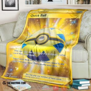 Anime Pokemon Quick Ball Trainer Soft Blanket 4
