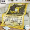 Anime Pokemon Raichu Base Set Custom Blanket