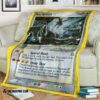 Anime Pokemon Rayquaza Gold Star Holo Blanket