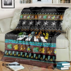 Anime Pokemon Road Crossing Blanket