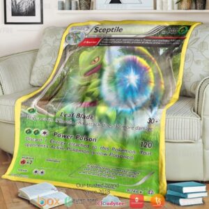 Anime Pokemon Sceptile Primal Clash Soft Blanket