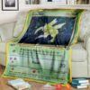 Anime Pokemon Scyther Holo 1St Edition Soft Blanket 1