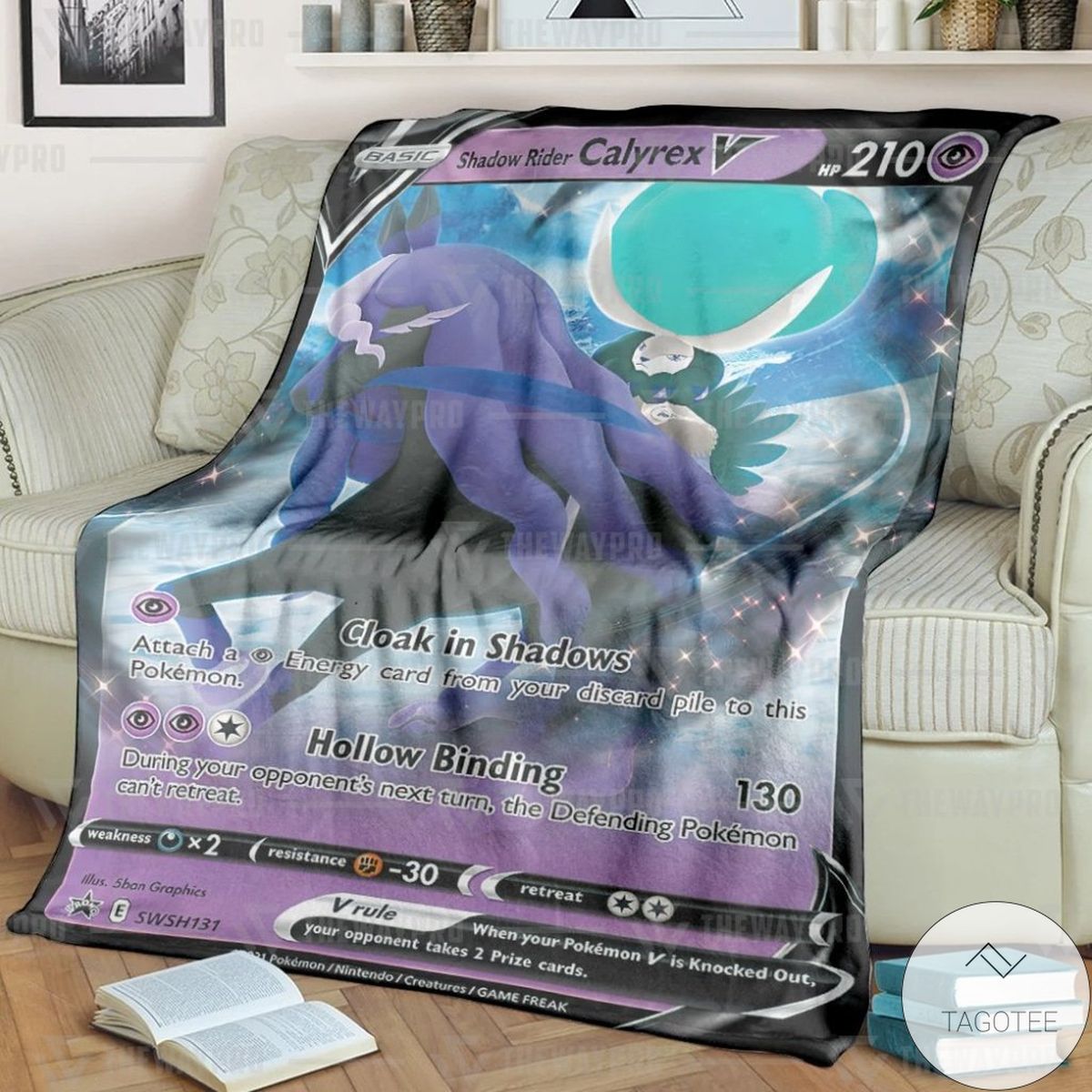 Anime Pokemon Shadow Rider Calyrex V Custom Blanket Anime Pokemon Shadow Rider Calyrex V Custom Blanket