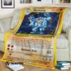 Anime Pokemon Shadowless Holographic Machamp Quilt Blanket