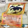 Anime Pokemon Shining Charizard Blanket