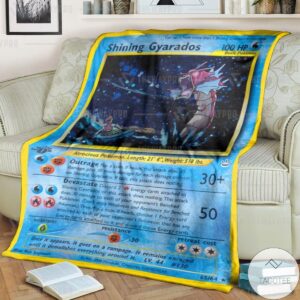 Anime Pokemon Shining Gyarados Neo Revelation Custom Blanket
