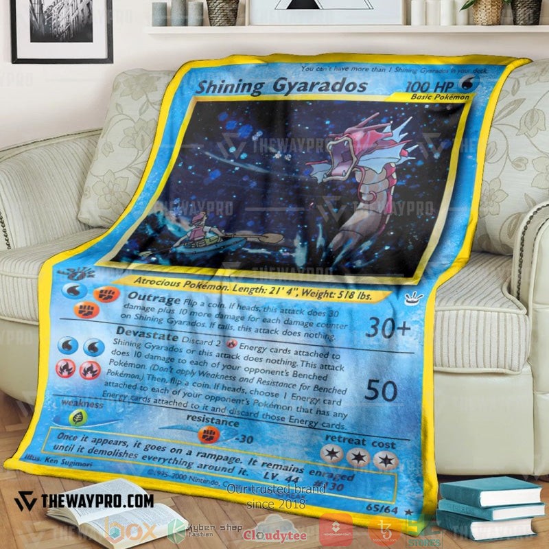Anime Pokemon Shining Gyarados Neo Revelation Soft Blanket 3 Anime Pokemon Shining Gyarados Neo Revelation Soft Blanket 3