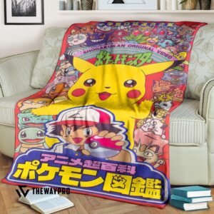Anime Pokemon Shogakukan Custom Soft Blanket
