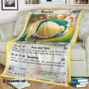 Anime Pokemon Snorlax Blanket 4