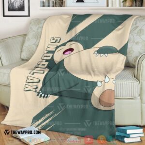 Anime Pokemon Snorlax Soft Blanket 3