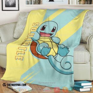 Anime Pokemon Squirtle Soft Blanket 3