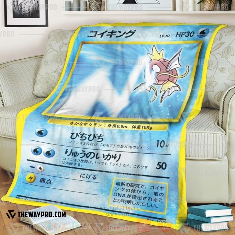 Anime Pokemon Tamamushi University Magikarp Blanket Anime Pokemon Tamamushi University Magikarp Blanket