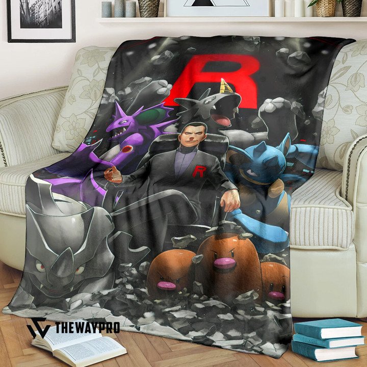Anime Pokemon Team Rocket Leader Custom Soft Blanket Anime Pokemon Team Rocket Leader Custom Soft Blanket
