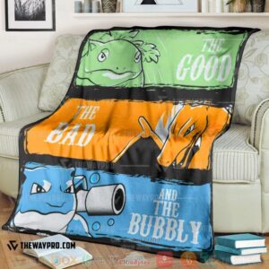 Anime Pokemon The Good The Bad And The Bubbly Soft Blanket