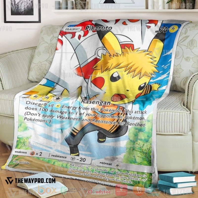 Anime Pokemon The Seventh Hokage Pikaruto Soft Blanket Anime Pokemon The Seventh Hokage Pikaruto Soft Blanket