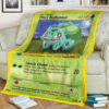Anime Pokemon Thicc Bulbasaur Full Print Soft Blanket
