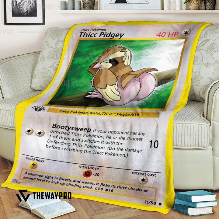 Anime Pokemon Thicc Pidgey Quilt Blanket Anime Pokemon Thicc Pidgey Quilt Blanket