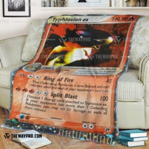 Anime Pokemon Typhlosion Ex Blanket