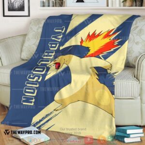 Anime Pokemon Typhlosion Soft Blanket 3