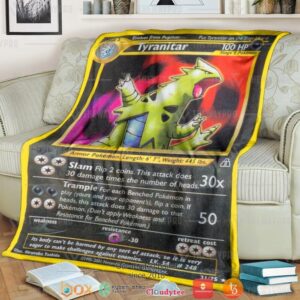 Anime Pokemon Tyranitar Neo Discovery Soft Blanket