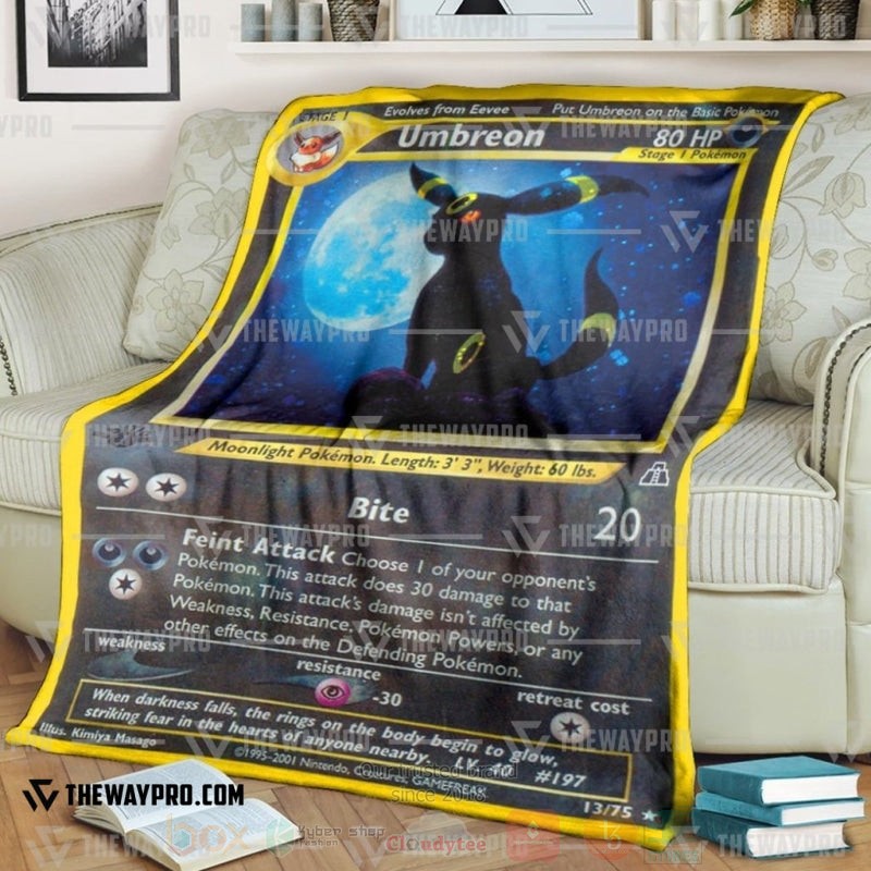 Anime Pokemon Umbreon Neo Discovery Blanket Anime Pokemon Umbreon Neo Discovery Blanket