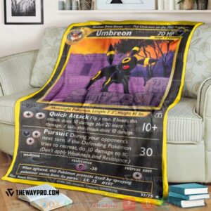 Anime Pokemon Umbreon Neo Discovery Soft Blanket 3