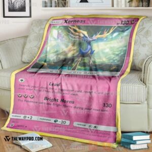 Anime Pokemon Xerneas Crimson Invasion Blanket 3
