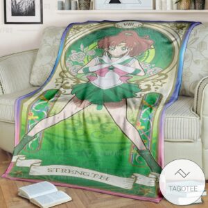 Anime Sailor Moon Strength Custom Soft Blanket