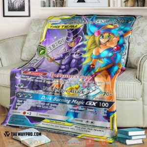 Anime Yu Gi Oh Pokemon Dark Magician Dark Magician Girl Soft Blanket
