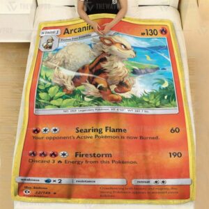 Arcanine Pokemon Blanket