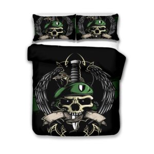 Army Skull Duvet Cover and Pillowcase Set Bedding Set scaled 1