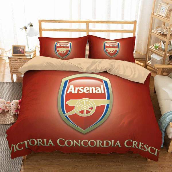 Arsenal F C Duvet Cover and Pillowcase Set Bedding Set Arsenal F C Duvet Cover and Pillowcase Set Bedding Set
