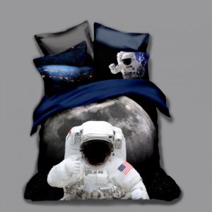 Astronaut Duvet Cover and Pillowcase Set Bedding Set scaled 1