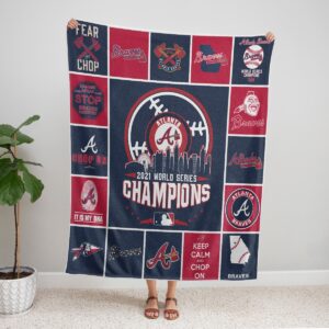 Atlanta Braves World Series Champion 2021 Blanket