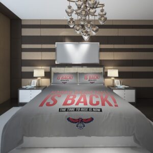 Atlanta Hawks 77 NBA Basketball ize Duvet Cover and Pillowcase Set Bedding Set scaled 1