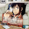 Attack On Titan Bold Crime Sasha Sherpa Blanket
