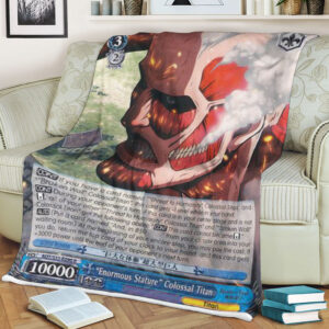 Attack On Titan Enormous Statue Colossal Titan Sherpa Blanket