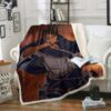 Attack On Titan Levi Brown Blanket