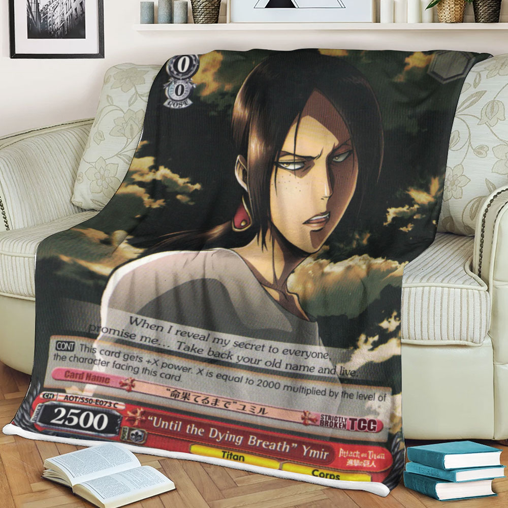 Attack On Titan Until The Dying Breath Ymir Sherpa Blanket Attack On Titan Until The Dying Breath Ymir Sherpa Blanket