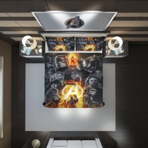 Avengers And Game Duvet Cover and Pillowcase Set Bedding Set scaled 1