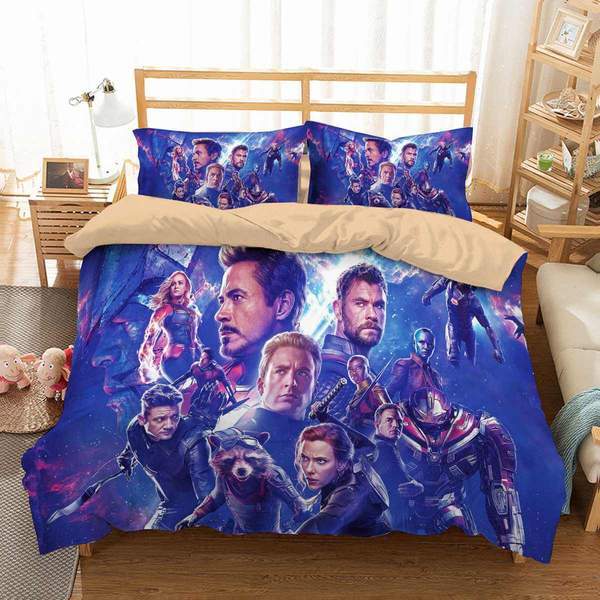 Avengers Endgame Duvet Cover and Pillowcase Set Bedding Set 292 Avengers Endgame Duvet Cover and Pillowcase Set Bedding Set 292
