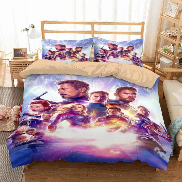 Avengers Endgame Duvet Cover and Pillowcase Set Bedding Set 723 Avengers Endgame Duvet Cover and Pillowcase Set Bedding Set 723