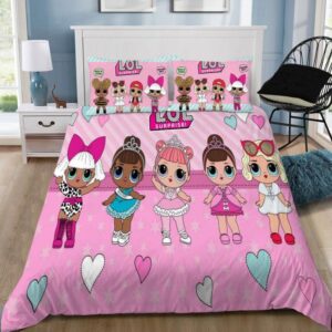Baby Girls L O L Surprise Duvet Cover and Pillowcase Set Bedding Set 160 1
